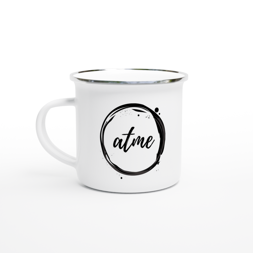 Emaille Tasse "atme"